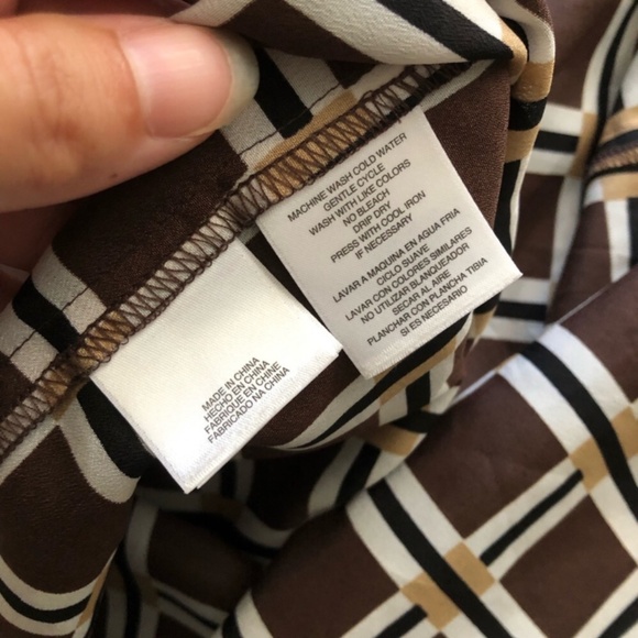 Anne Klein Black and White A-Line Tank Top - Picture 5 of 8